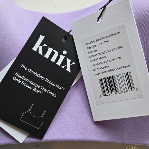 NWT KNIX The One&Only Scoop Bra XS++ - Picture 4 of 4